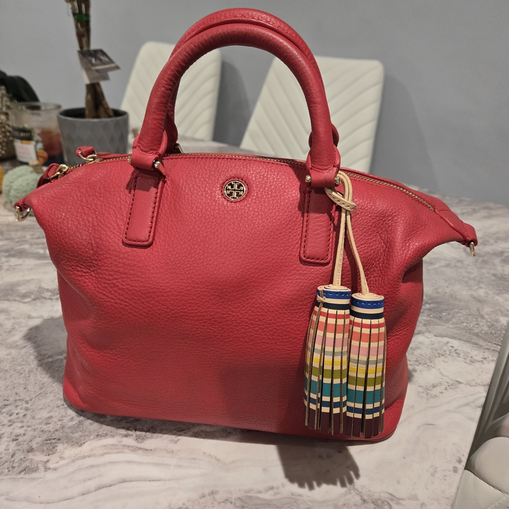Tory Burch Red Leather Satchel